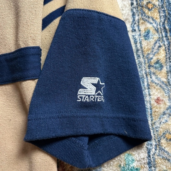 Vintage Starter Dallas Cowboys 1/2 Sleeve Sweatshirt Size XL - Picture 5 of 6